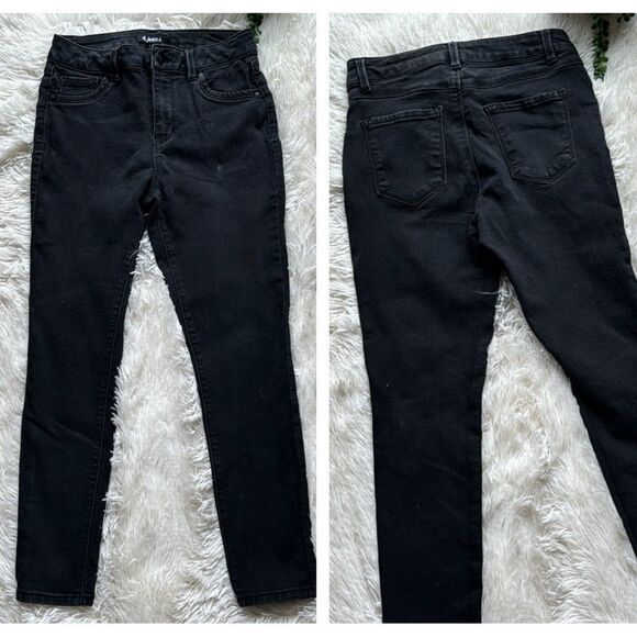 d. jeans Black Skinny Leg Ankle Cropped Jeans Size 6 - Picture 1 of 6